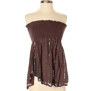 R Jean Blouse strapless top